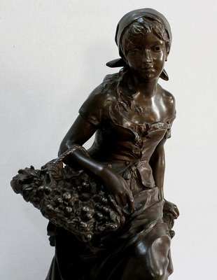 L.E. Cana, Les Cerises, 19th-Century, Bronze-RVK-1076145