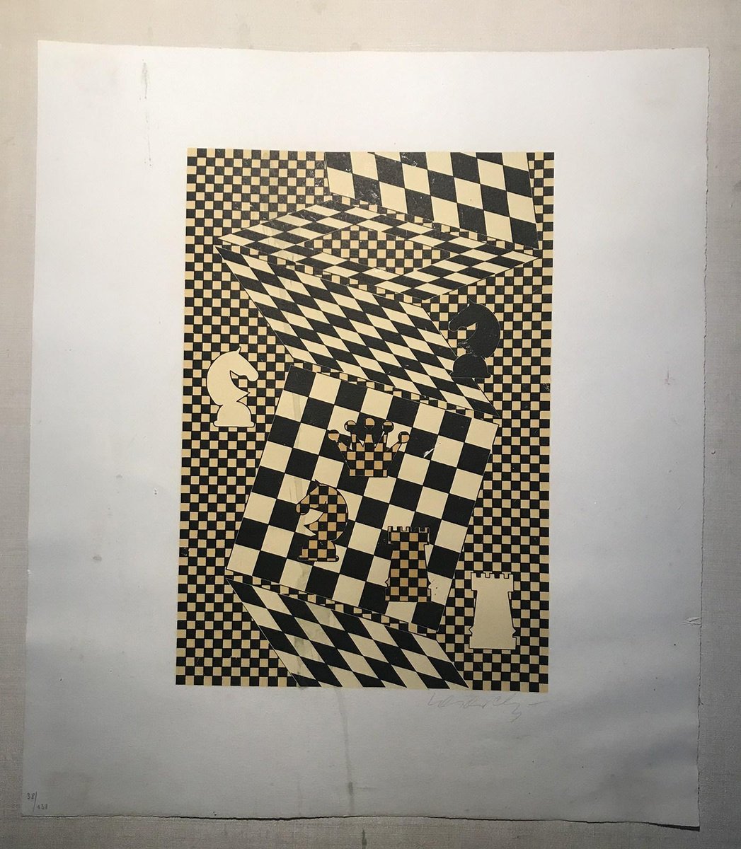 "L’échiquier" by Victor Vasarely 1935