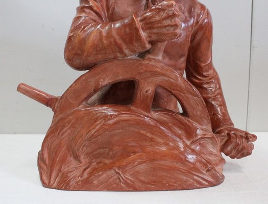 L. Morice, Terracotta Bust, Fisherman at the Helm-RVK-870143