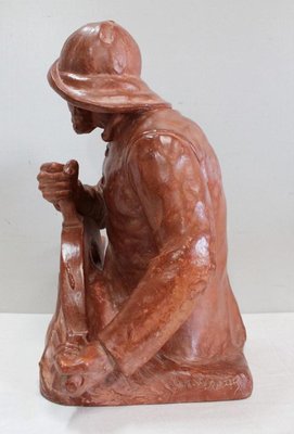 L. Morice, Terracotta Bust, Fisherman at the Helm-RVK-870143