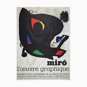 L'Oeuvre Graphique, Vintage Poster, Joan Miró, 1974-ZCI-943906