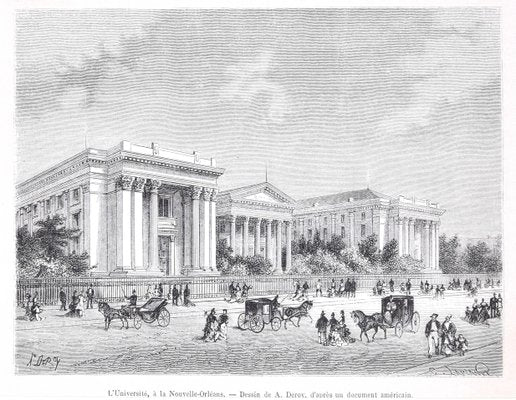 L'Université - View of New Orleans - Woodcut Print After A. Deroy - 1880 1880-ZCI-755473