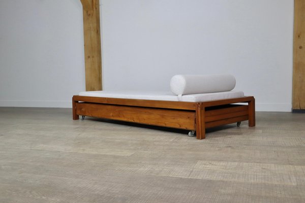 L03 Daybed in Elm by Pierre Chapo, France, 1960s-ZZP-1700767