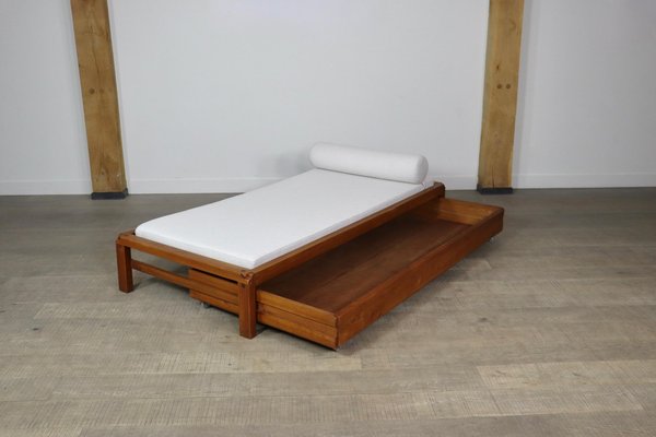 L03 Daybed in Elm by Pierre Chapo, France, 1960s-ZZP-1700767