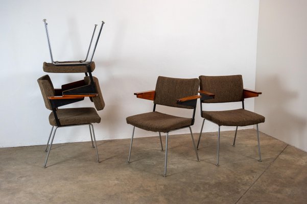 L11 Armchairs attributed to A.R. Cordemeyer for Gispen, 1950s, Set of 4-POG-1725907