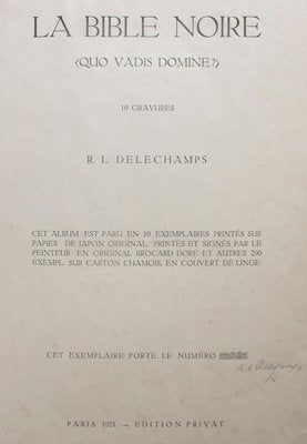 La Bible Noire - Complete Suite of Etchings by R.L. Delechamps - 1921 1921-ZCI-756304