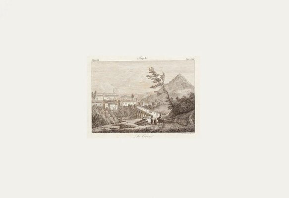 La Cava (The Cave) - Original Etching by Francesco Mochetti - 1843 1843-ZCI-760845