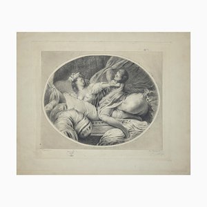 La Chemise Enlevée - Original Etching After Fragonart by Benjamin Damman 1909-ZCI-754872