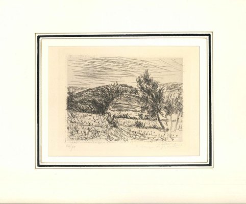 La colline de Sainte Anne - Original Etching by Dunoyer de Segonzac - 1925 1925-ZCI-757564