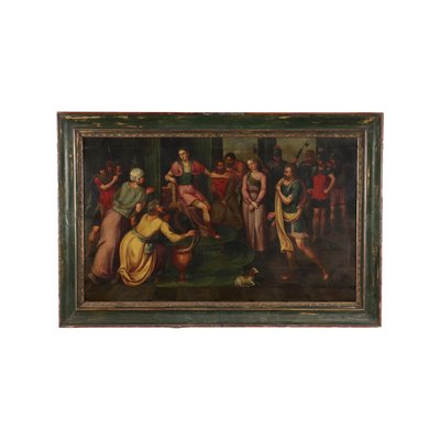 La Continenza di Scipione, 17th-century, Oil on Panel, Framed-VMM-1173864