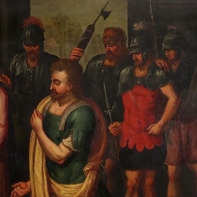 La Continenza di Scipione, 17th-century, Oil on Panel, Framed-VMM-1173864