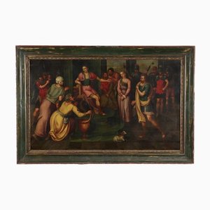 La Continenza di Scipione, 17th-century, Oil on Panel, Framed-VMM-1173864