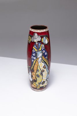 La Geisha Earthenware Vase from Marmaca, 1950s-QAC-2043163