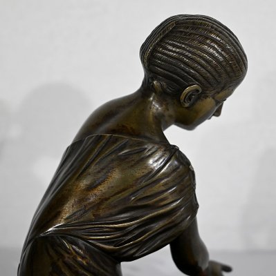 La Joueuse d’Osselets, 19th-Century, Bronze-RVK-1341796