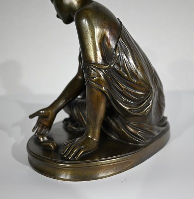 La Joueuse d’Osselets, 19th-Century, Bronze-RVK-1341796