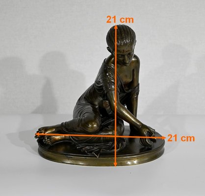 La Joueuse d’Osselets, 19th-Century, Bronze-RVK-1341796