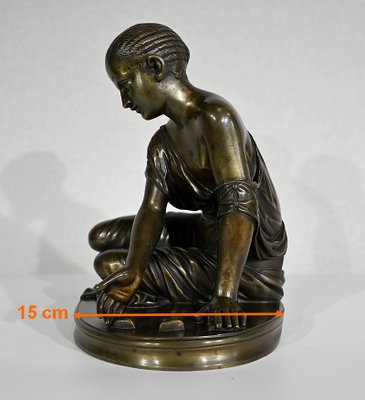 La Joueuse d’Osselets, 19th-Century, Bronze-RVK-1341796