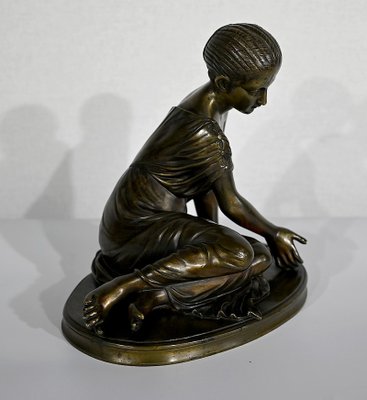 La Joueuse d’Osselets, 19th-Century, Bronze-RVK-1341796