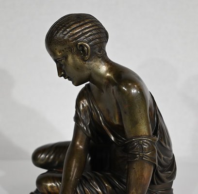 La Joueuse d’Osselets, 19th-Century, Bronze-RVK-1341796