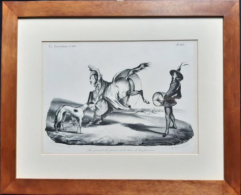 La Jument du Prince et le chien de la Princesse- Lithograph by H. Daumier - 1834 1834-ZCI-757617