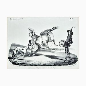 La Jument du Prince et le chien de la Princesse- Lithograph by H. Daumier - 1834 1834-ZCI-757617