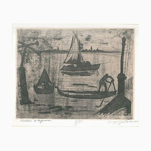 La Laguna di Venezia - Original Etching and Aquatint by Luigi Bartolini - 1951 1951-ZCI-759030