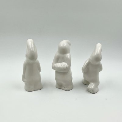 La Linea Ceramic Sculptures by Osvaldo Cavandoli, 1960s, Set of 5-YSC-2040309