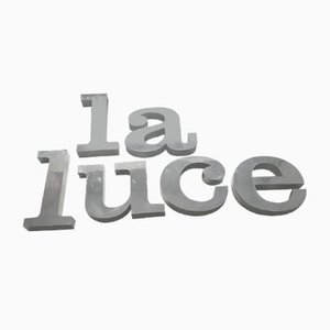 LA LUCE 3-D Aluminium Letters, Set of 6-QDP-789258