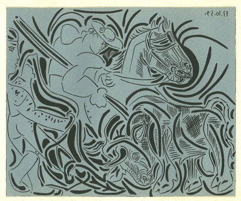 La Pique - Original Linocut After Pablo Picasso - 1962 1962-ZCI-757582