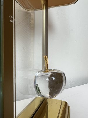 La Pomme Table Lamp in Brass and Glass from Le Dauphin, 1980s-WZZ-1450028