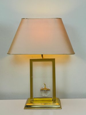 La Pomme Table Lamp in Brass and Glass from Le Dauphin, 1980s-WZZ-1450028