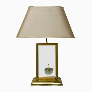 La Pomme Table Lamp in Brass and Glass from Le Dauphin, 1980s-WZZ-1450028