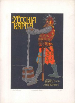 La Secchia Rapita - Original Advertising Lithograph by Marcello Dudovich - 1910s 1910-ZCI-760227