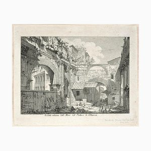 La Veduta interna dell’Atrio del Portico d’Ottavia - Etching After G.B. Piranesi Late 18th Century-ZCI-757882