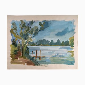 Laconic Landscape, Lake and Countryside, Paper-WFS-880362