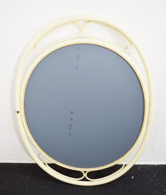 Lacqued Wood Mirror, Italy, 1960s-AOL-1787595