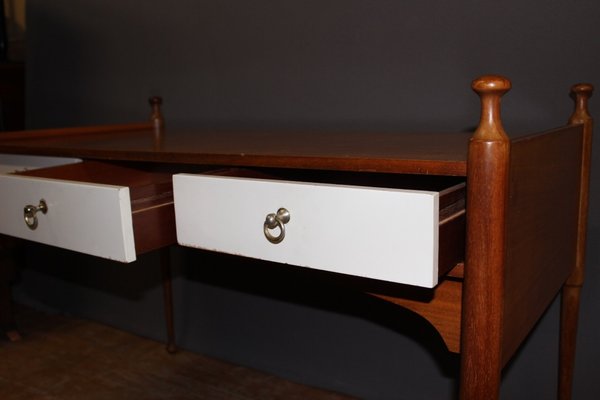 Lacquer Flat Desk with 3 Drawers from Maison Gauthier, 1960s-BCR-1138922