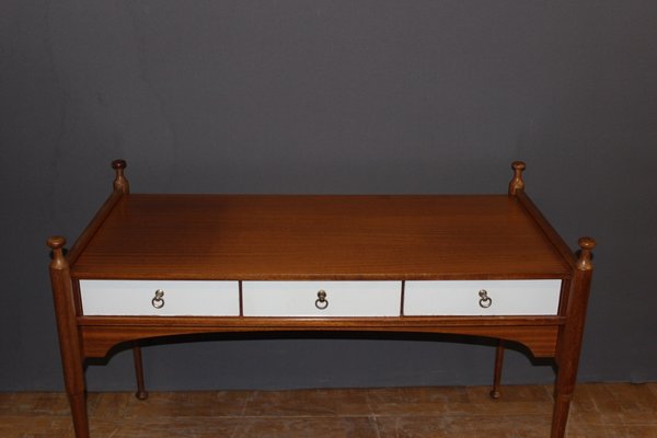 Lacquer Flat Desk with 3 Drawers from Maison Gauthier, 1960s-BCR-1138922