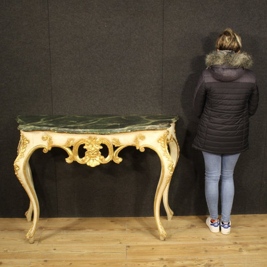 Lacquered and Gilded Console, 1960s