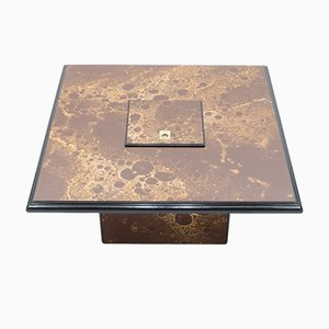 Lacquered Brass Bar Coffee Table from Maison Jansen, 1970s-YJA-620807