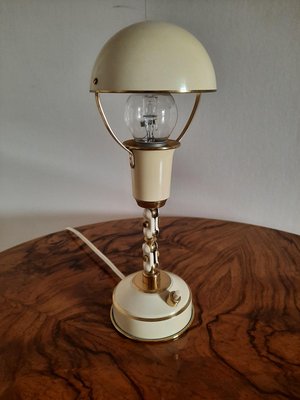 Lacquered Bronze Articulated Table Lamp, 1940s-AWH-882358