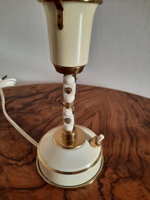 Lacquered Bronze Articulated Table Lamp, 1940s-AWH-882358