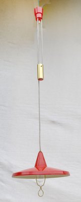 Lacquered Ceiling Lamp, Italy, 1950s-WF-1735489