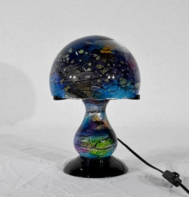 Lacquered Glass Table Lamp, 1970s-RVK-1746215