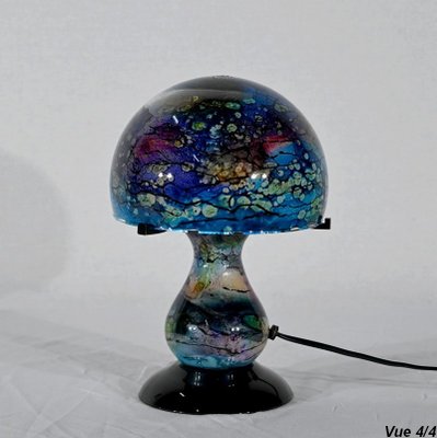 Lacquered Glass Table Lamp, 1970s-RVK-1746215