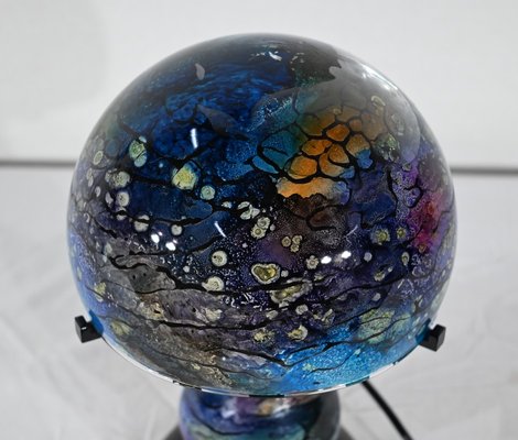 Lacquered Glass Table Lamp, 1970s-RVK-1746215