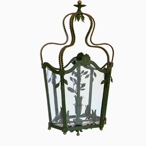 Lacquered Iron Wall Lantern, 1940s-NPC-1324745