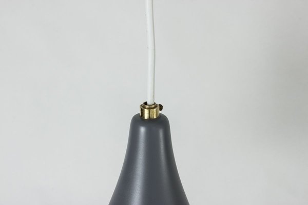 Lacquered Metal Ceiling Lamps by Böhlmarks, 1950s, Set of 3-NL-736645