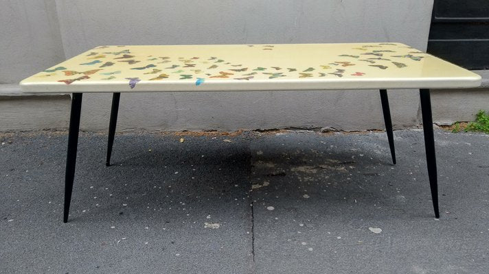 Lacquered Wood Coffee Table, 1950s-OHK-1257229