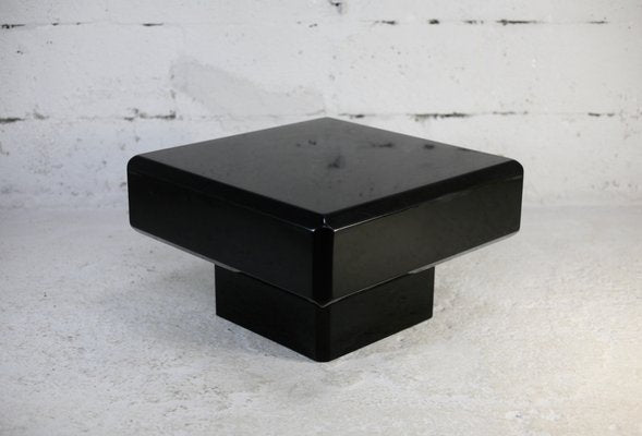 Lacquered Wood Coffee Table with Oblique Sides, France, 1970s-MAO-1330834